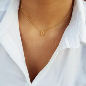 Ovaal gold plated ketting