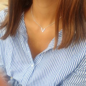 V’tje silver plated ketting