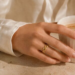 Ovaal rondjes ring