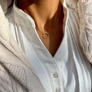 Melted ketting goud