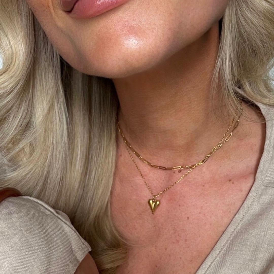 Hartje choker ketting - Afbeelding 4